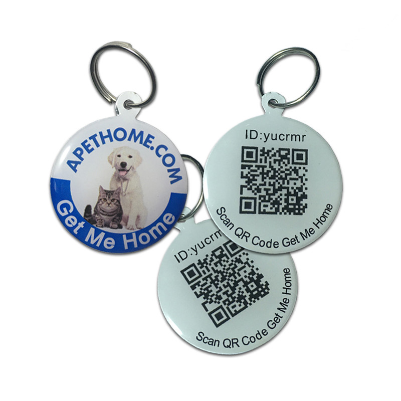 personalisierte hund und katze tags tags edelstahl smart pet - id - tags qr - code gescannt gps - ortung