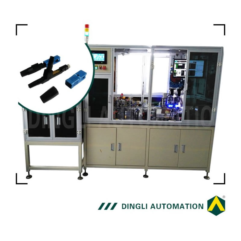 Automatische Faser-Verbindungsstück-Versammlung und Test-Maschine