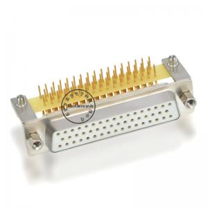 D-Sub-High-Density-Stecker 50-poliger Steckverbinder für rechtwinklige Leiterplattenmontage