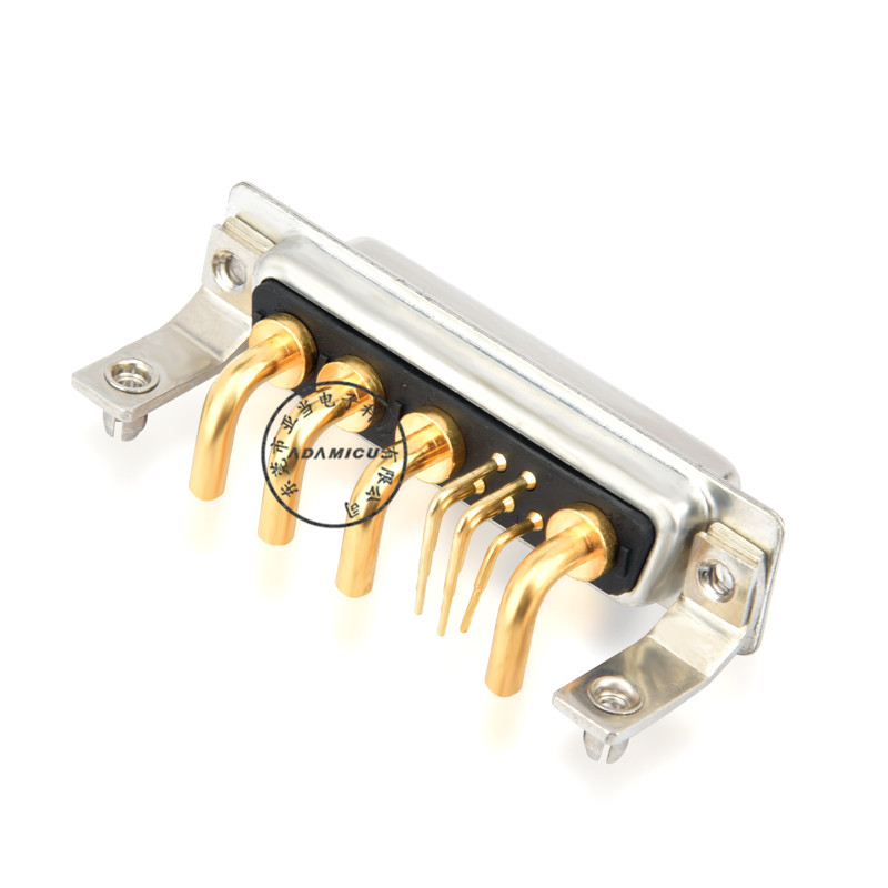 D-Sub-9W4-Power-Buchsenanschlüsse, rechtwinklig