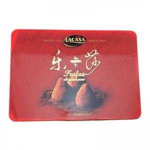 Benutzerdefinierte stilvolle leere rechteckige Schokolade Blechdose