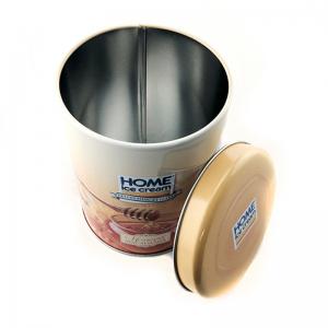 Soem fertigte Metall runden Kekskeks-Zinnkasten für das Verpacken besonders an