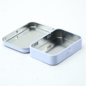Kundenspezifischer stilvoller Metallmini rechteckiger Zinnkasten für Süßigkeitsminzenverpackung