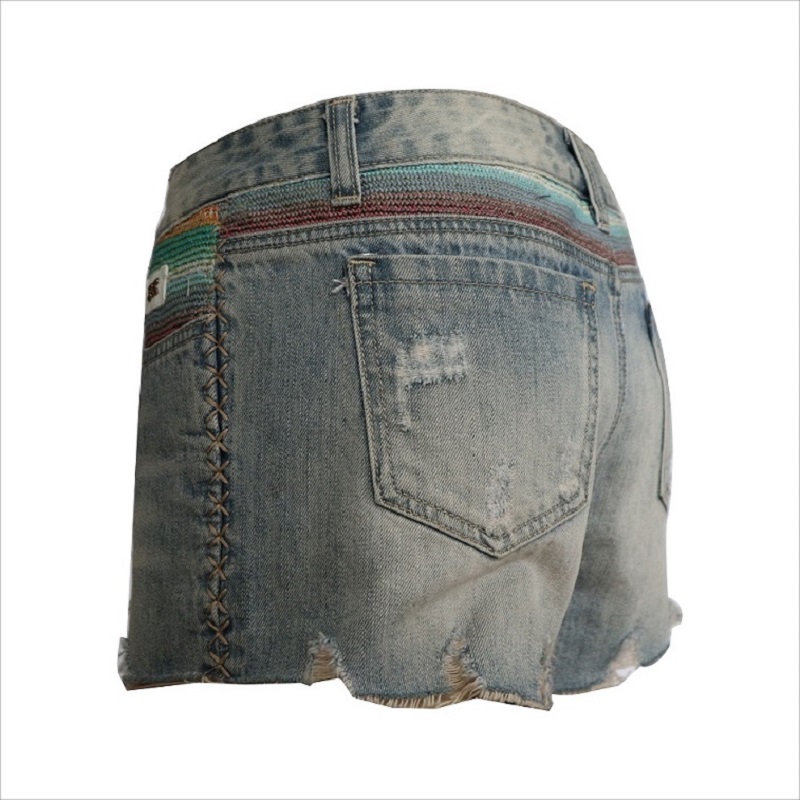 schönes Design Rip Denim kurz WS001