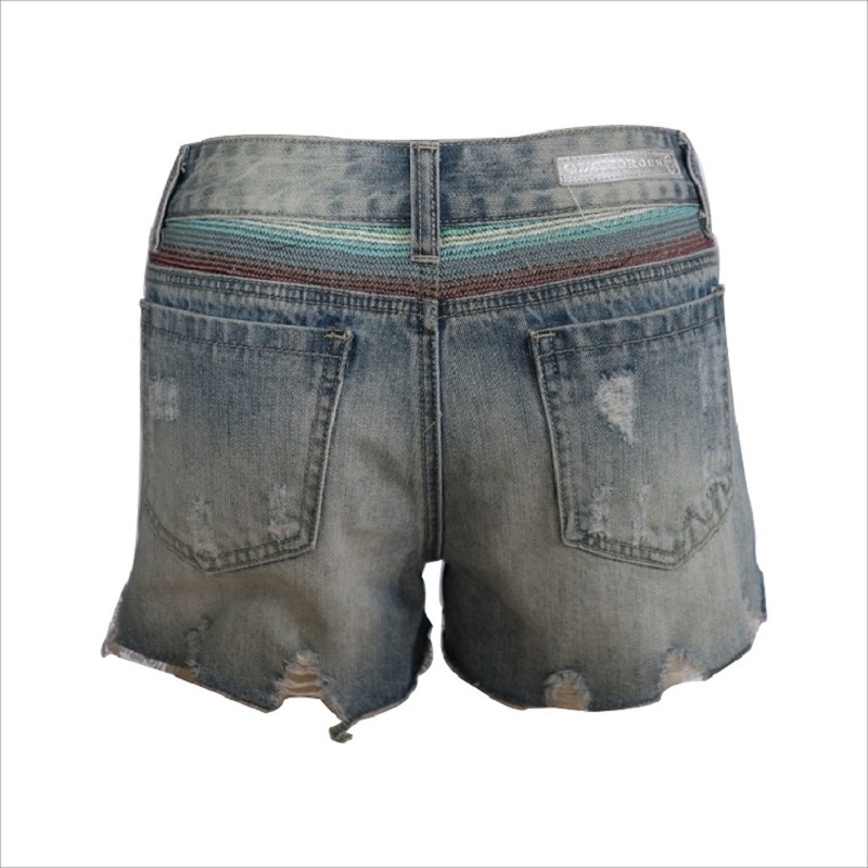 schönes Design Rip Denim kurz WS001