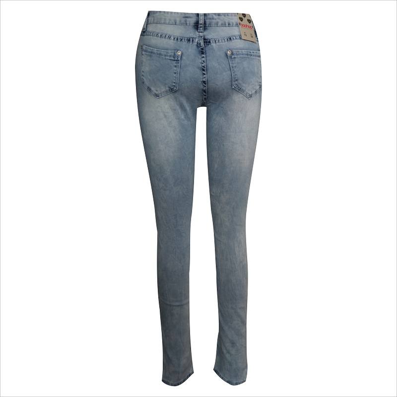 Bleichmittel waschen Frauen Skinny Jeans WS1006