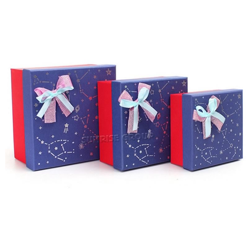 Papier gedruckt benutzerdefinierte Weihnachtsgeschenk Sammlung Süßigkeiten Verpackung Geschenkbox