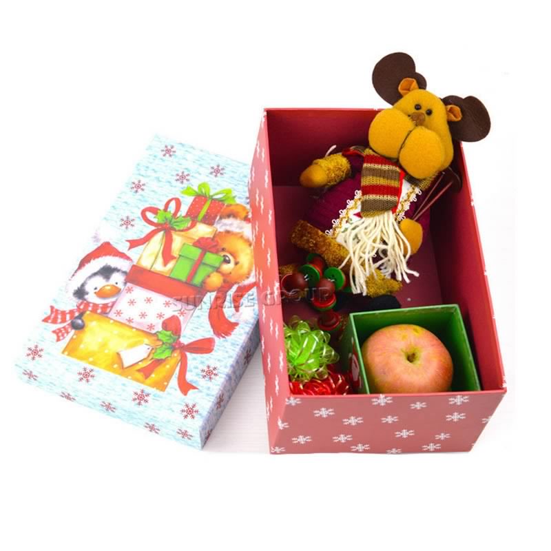 Unterschiedlicher Größen-Weihnachtsgeschenk-Sammlungs-Papier-Verpackenkasten