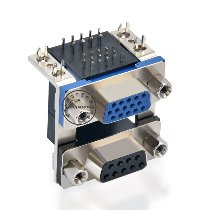 d Sub-9-Pin-Buchse auf 15-Pin-Buchse Dual-Port-Anschluss