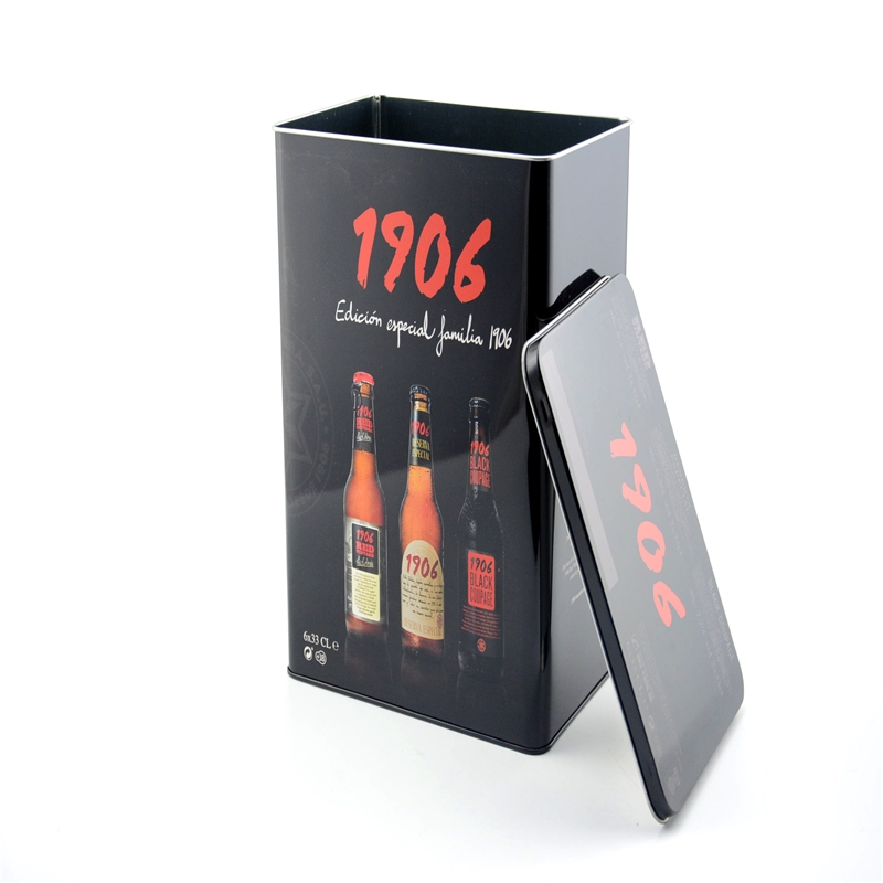 Heißer Verkauf rechteckiger Blechkasten 2018 für Wein, Bierverpackung
