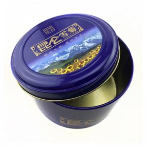 Runder Tee-Zinnkasten der Metallchinesischen Art