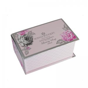 heißprägen logo buch geformt falten starre magnetverschluss geschenkbox