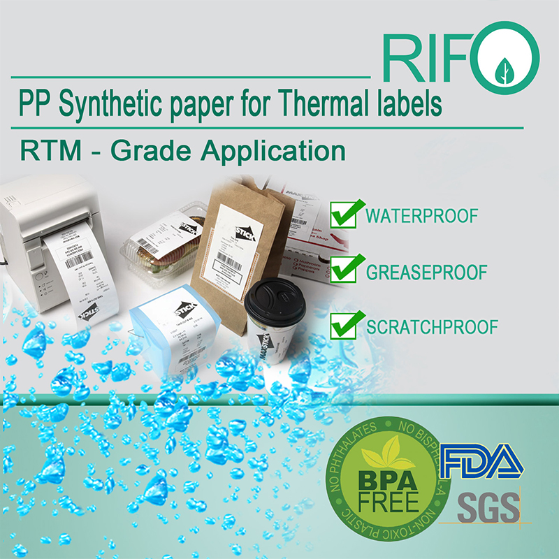 Private Thermotransferrolle Beschichteter Blankobarcode Selbstklebendes Etikett