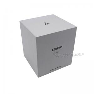 Kundengebundener Pappsilberfolien-Logo-Uhr-Verpackenkasten