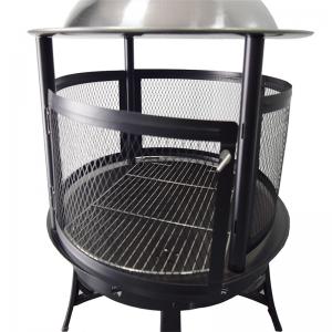 Antikes BBQ-Feuergrubeneisen warf Feuerschüssel im Freien