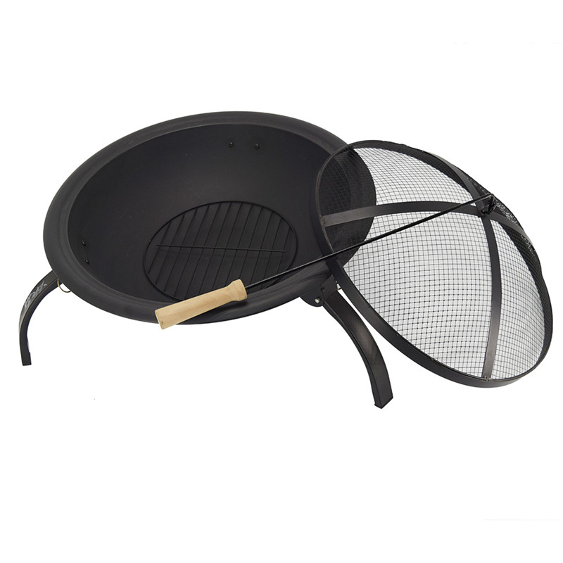 niedriger preis 21.5inch tragbare gusseisen garten grill - feuerstelle