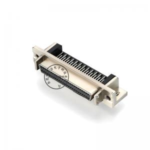 Fabrik Großhandel SCSI 50 Pin DB-Stecker weiblichen Zinklegierung rechten Winkel