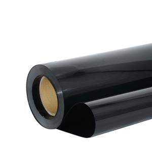 0.3mm Schwarz Farbe Vinyl Film Kunststoff Spiegel Reflektierende Mylar Film PP Blatt In Rolle