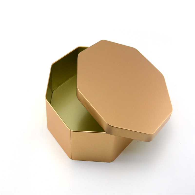 2018 neues Design achteckig Golddose für Mooncake, Cookie-Verpackungen