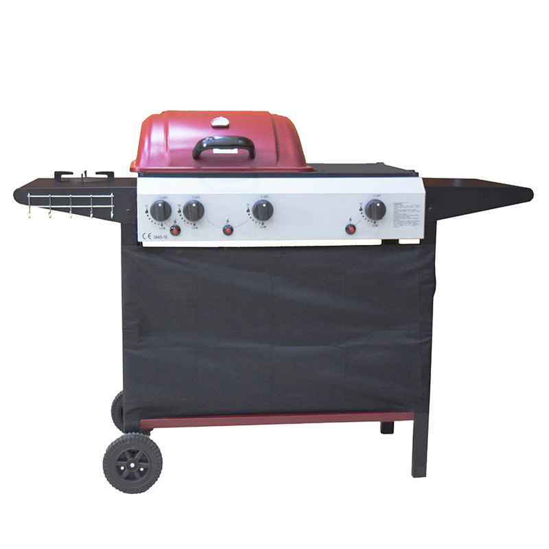 ce zulassung 3 + 1 brenner gasgrill grillen im freien handel mit seite brenner gasgrill