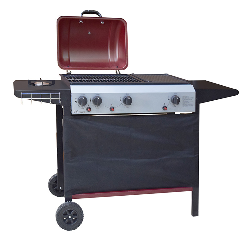 ce zulassung 3 + 1 brenner gasgrill grillen im freien handel mit seite brenner gasgrill