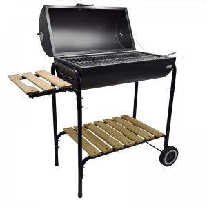 heißes verkauf outdoor - trolley holzkohle ein grill barrel grill mit beistelltisch