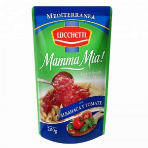 Standbeutel des runden Bodens einzelne Netz für Kaffeetee-Haustierfutter und Samenverpackung