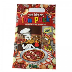 volle Druckplastikeinkaufenverpackungsbeutel mit gestempelschnittenem Griff