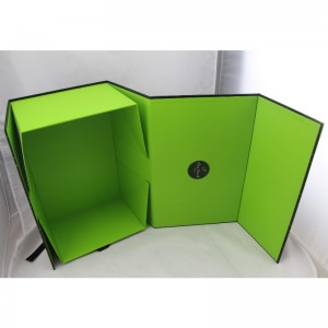 Magnet faltbare Papiergeschenkverpackenkasten mit Band