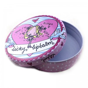 Kosmetische Verpackung, runde Schuhcreme-Zinn-Box