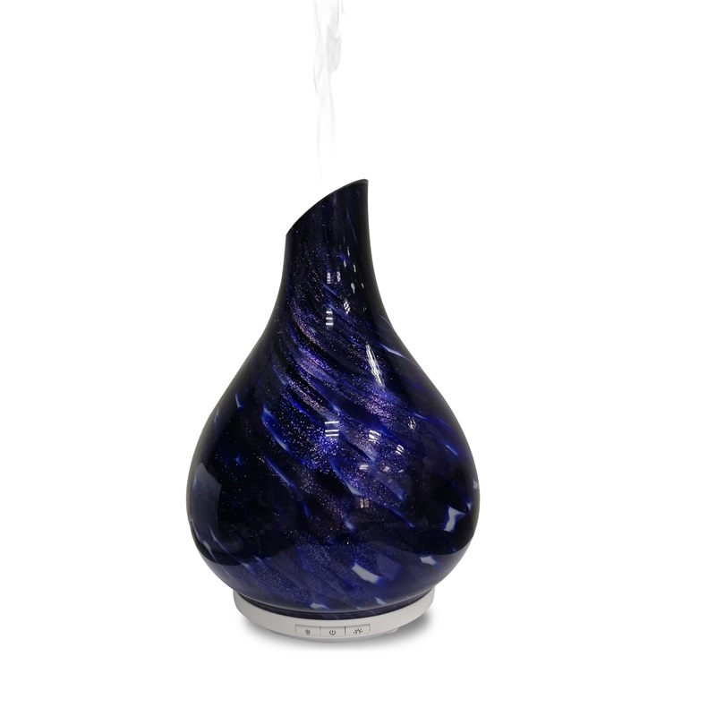 Sieben LED-Lichtwechsel beliebte einzigartige vasenförmige Glas-Aroma-Diffusor
