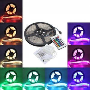 Outdoor 12 V 24 V OEM Epistar Multi Farbe RGB LED Streifen Kits SMD 5050 300 LED Pro Meter Wasserdichte LED Streifen Blister Kit