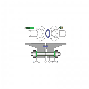 PTFE-beschichtete Bolzen, Bolzen und Muttern