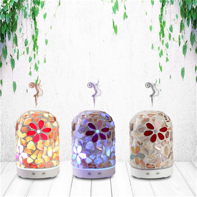 Neue Produktidee 2018 Mosaik Blume Glas Aromaöl Diffusor