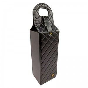custom mit tragbaren wein geschenk verpackung pu - leder - box