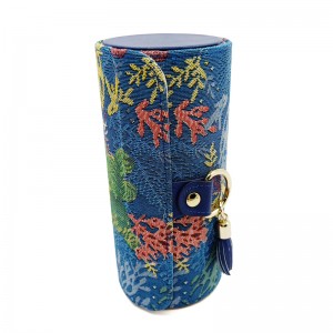 luxus - zwei schichten rotierenden runde posterrolle geschenkbox mit metall - button