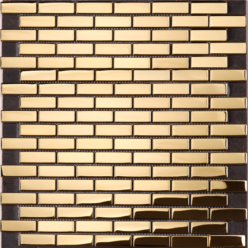 wählen sie aus metall mosaik - fliesen goldene küche