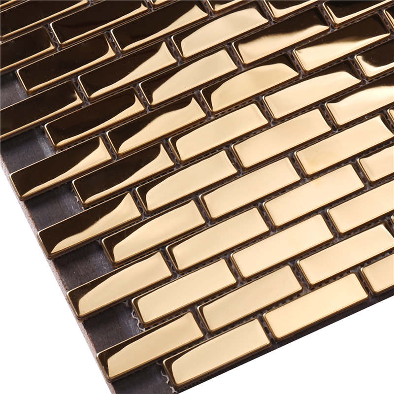 wählen sie aus metall mosaik - fliesen goldene küche