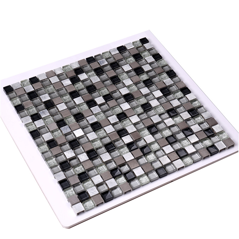 glitter hartglas mosaik - küche backsplash