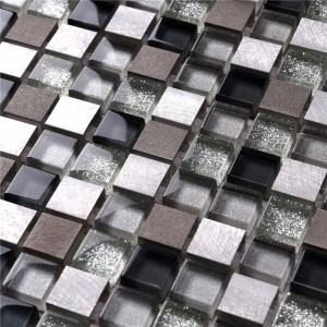 glitter hartglas mosaik - küche backsplash