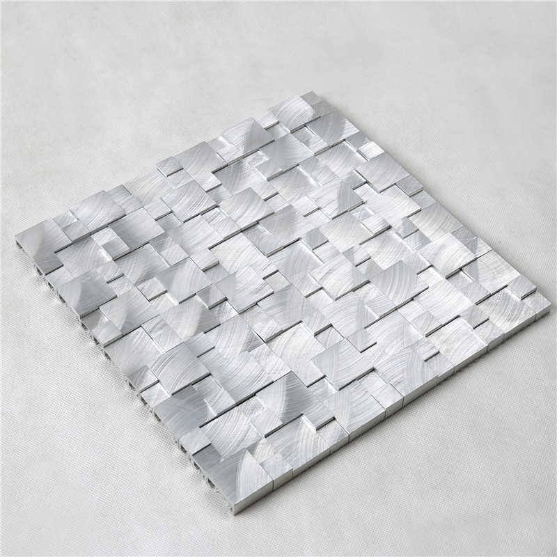 hxm13 heißes verkauf silber aluminiumlegierung 3d - bad fliesen