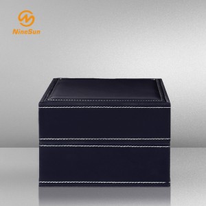 blaue farbe klassisches uhr packen kisten mit zwei kissen custom - wt-180004