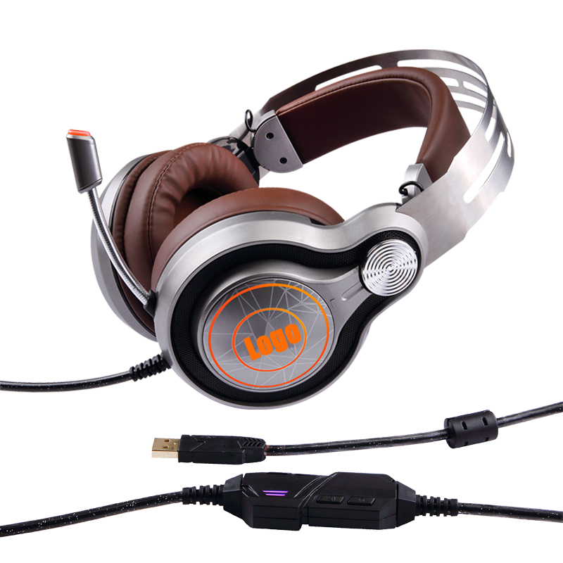 2018 pro usb gaming headset im ohr 7.1 für pc, laptop, xbox, ps4