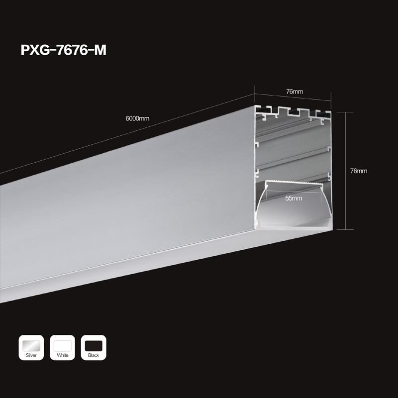 großhandel u7676 u - form - extrusion aluminium - profil für 5050 3828 2835 3014 5630 led - strip
