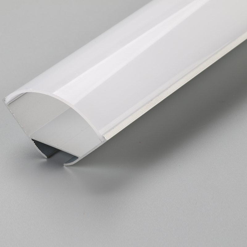 led - streifen aluminium stranggepreßt dreieck form mit klaren und diffusor ab