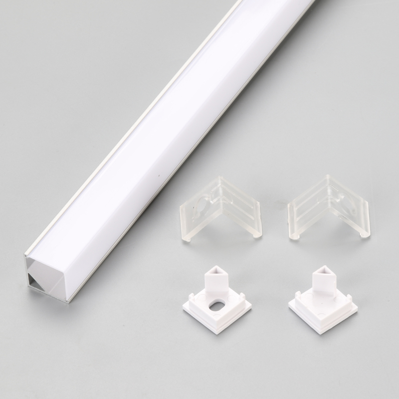 90 - grad - led - streifen aluminium - profil 1616 zur ecke