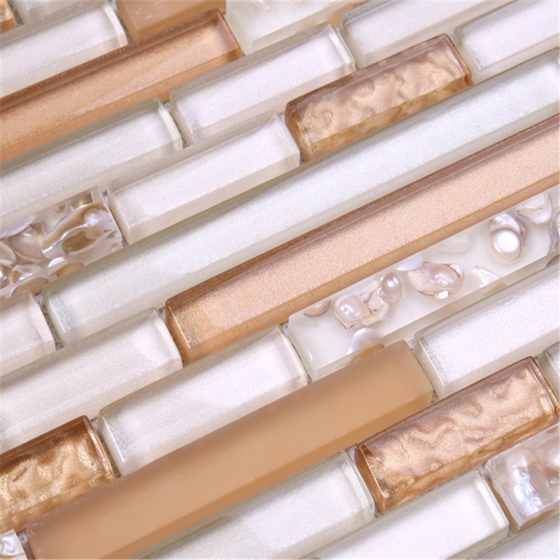 dubai gold aus kristallglas wand mosaik - fliesen für die küche