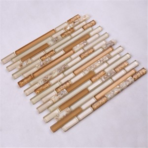 dubai gold aus kristallglas wand mosaik - fliesen für die küche