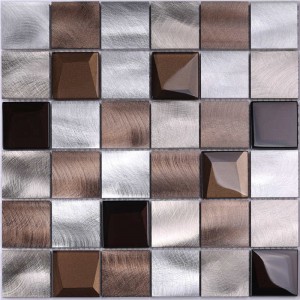 2018 Alu mix facettiert Glas 12x12 mosaik badezimmer fliesen