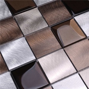 2018 Alu mix facettiert Glas 12x12 mosaik badezimmer fliesen
